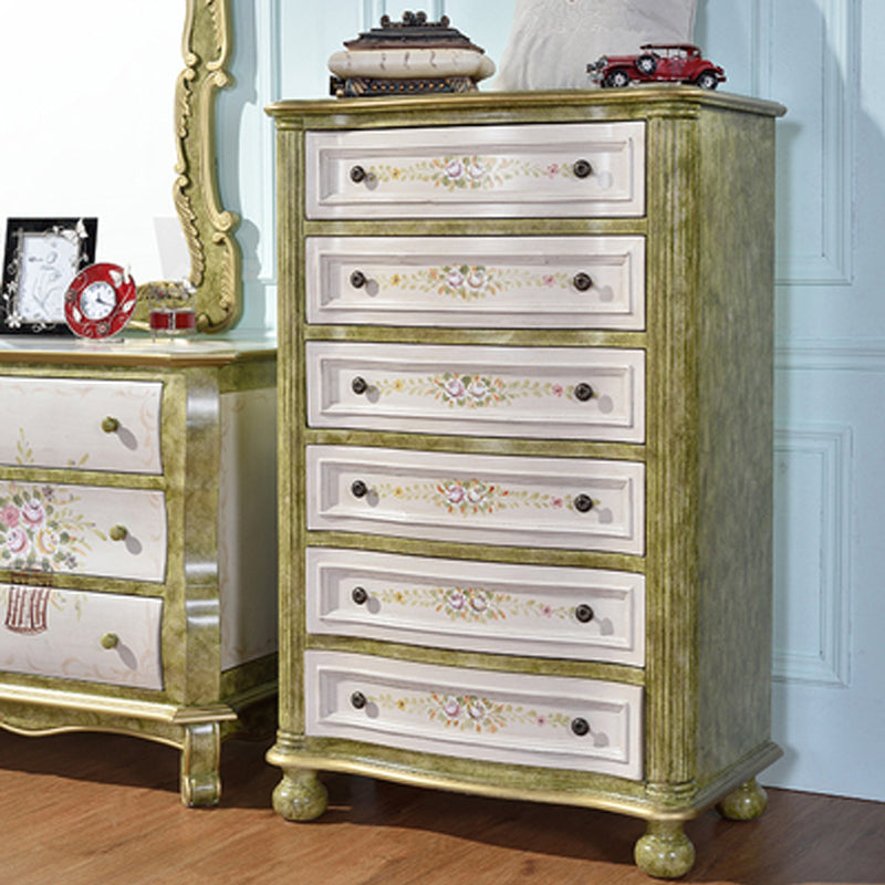 Traditional Storage Chest Solid Wood Dresser with 6/4/5 Drawers