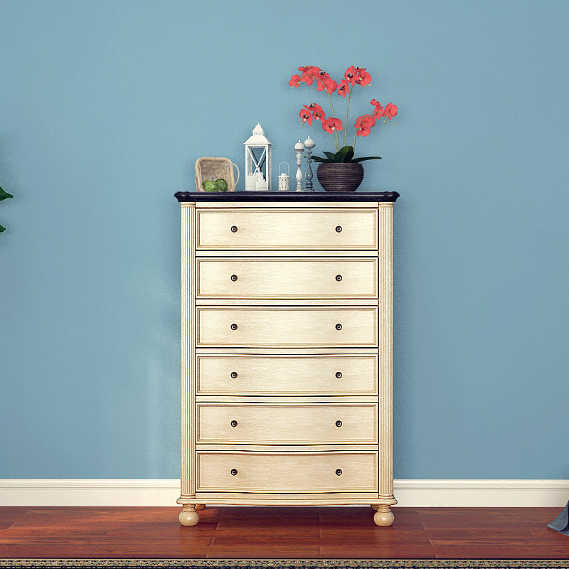 Traditional Storage Chest Solid Wood Dresser with 6/4/5 Drawers