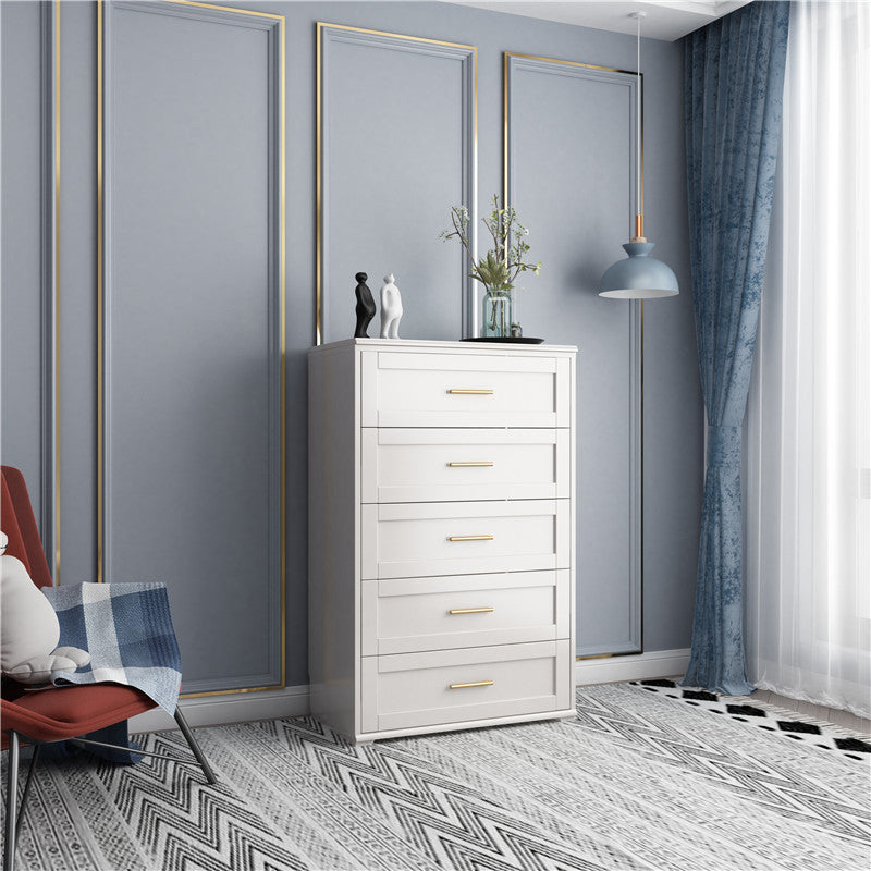 Classic Glam Storage Chest Solid Wood Storage Chest Dresser , 17.55 Inch Width