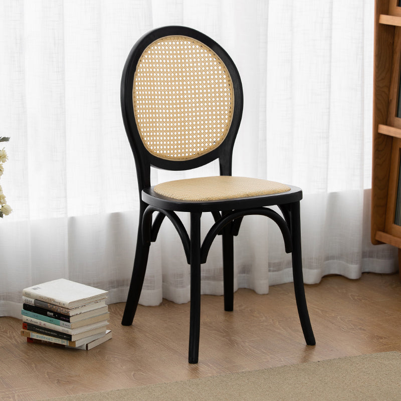 Wood Dining Side Chair Tropical High Back Outdoors Dining Chair