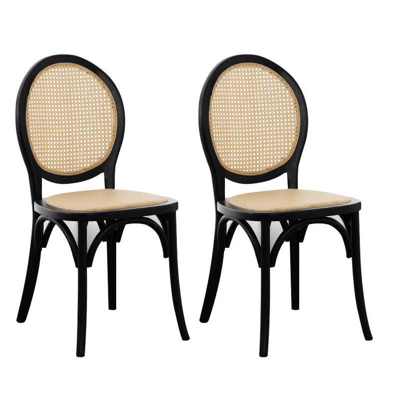 Wood Dining Side Chair Tropical High Back Outdoors Dining Chair