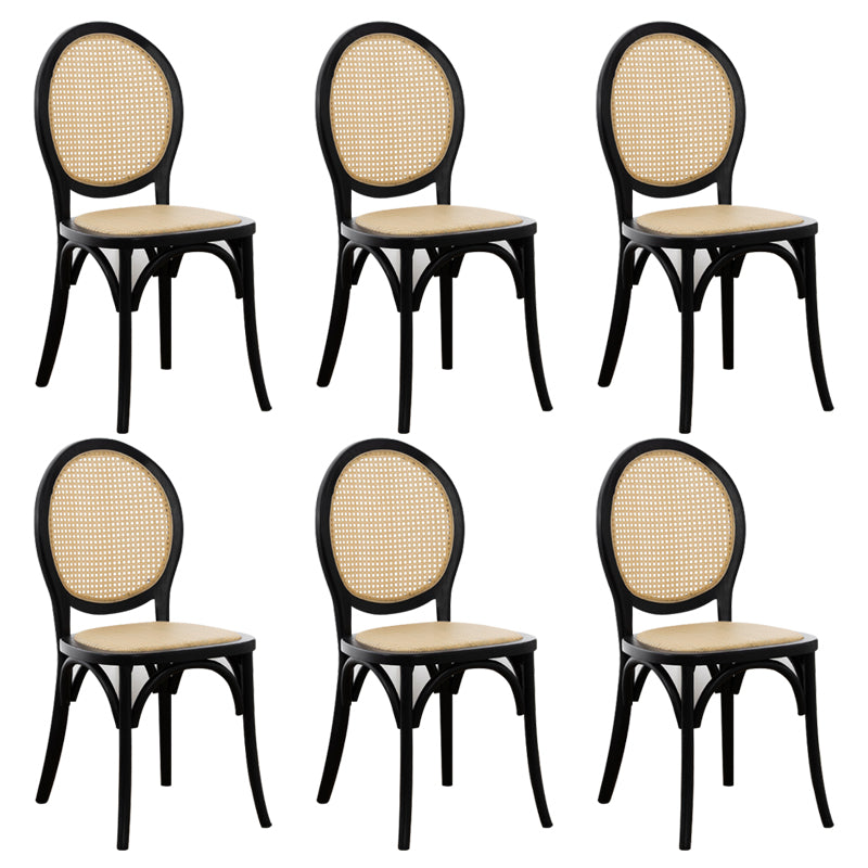 Wood Dining Side Chair Tropical High Back Outdoors Dining Chair