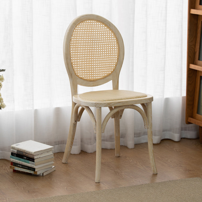 Wood Dining Side Chair Tropical High Back Outdoors Dining Chair