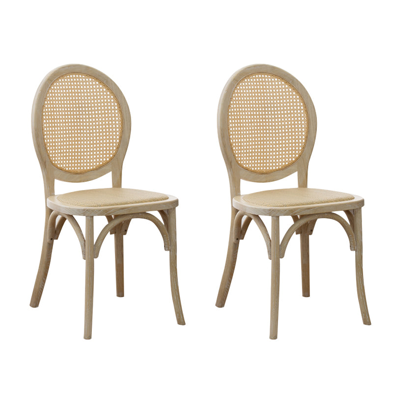 Wood Dining Side Chair Tropical High Back Outdoors Dining Chair