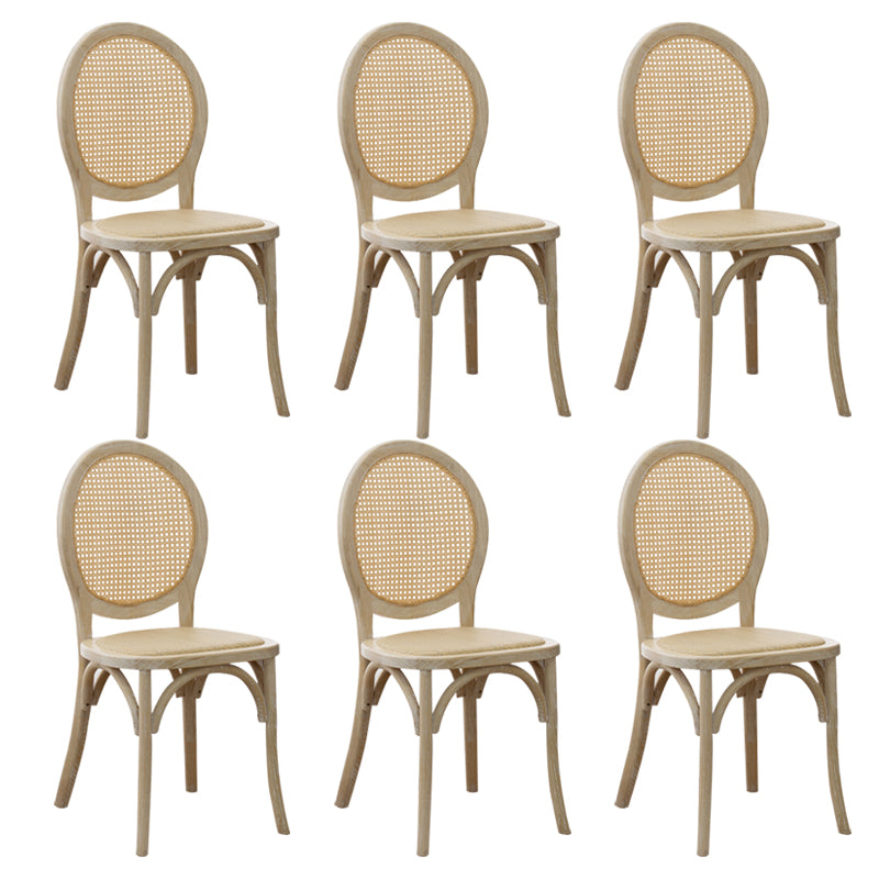 Wood Dining Side Chair Tropical High Back Outdoors Dining Chair