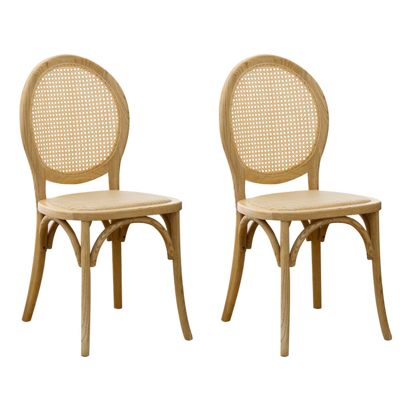 Wood Dining Side Chair Tropical High Back Outdoors Dining Chair