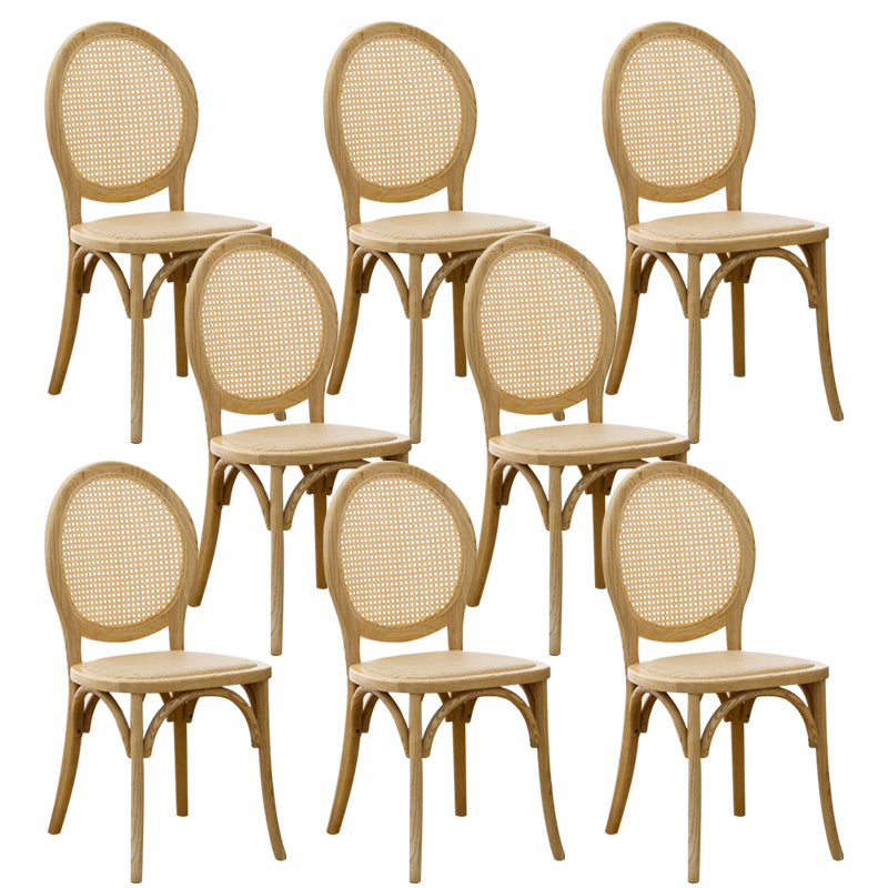 Wood Dining Side Chair Tropical High Back Outdoors Dining Chair