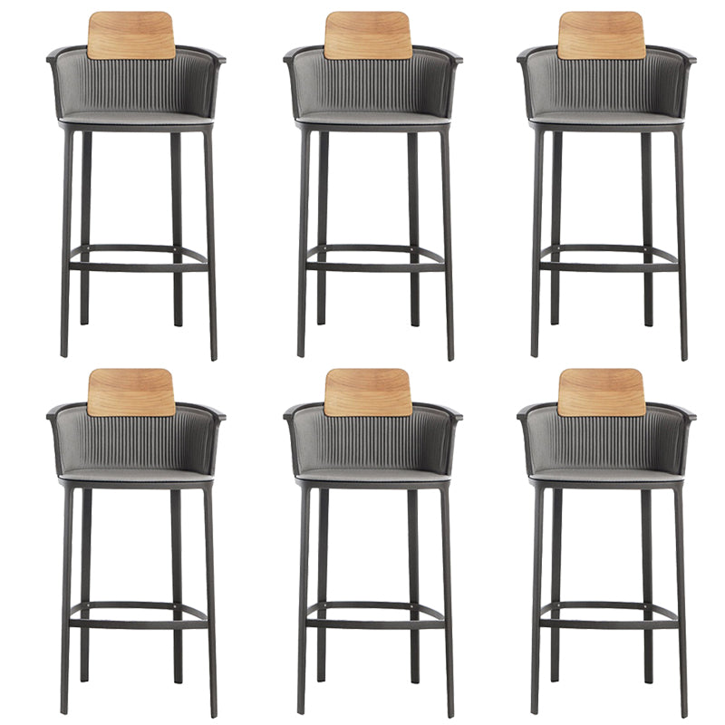 Tropical with Arm Dining Chairs Rattan Patio Dining Side Chair