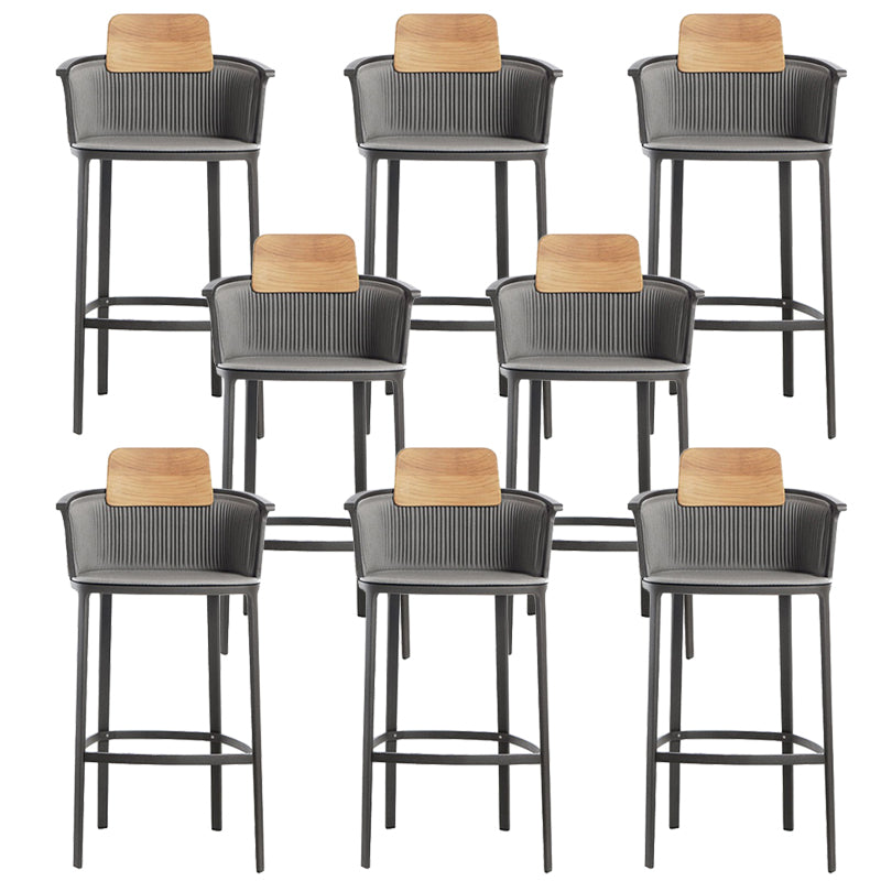 Tropical with Arm Dining Chairs Rattan Patio Dining Side Chair