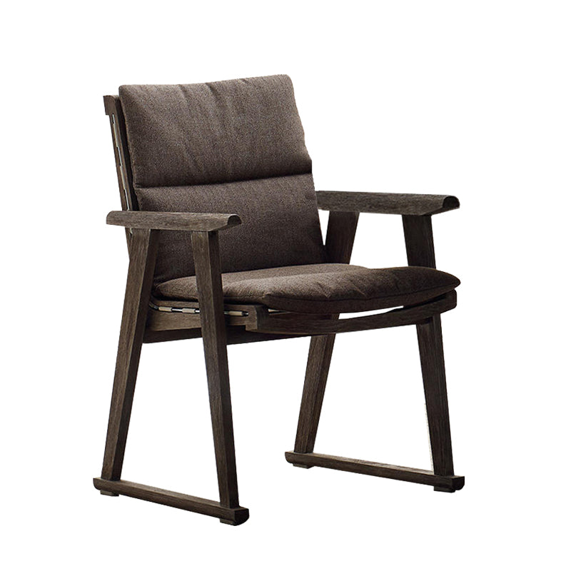 Contemporary Upholstered Dining Chairs Solid Wood Outdoors Dining Chairs