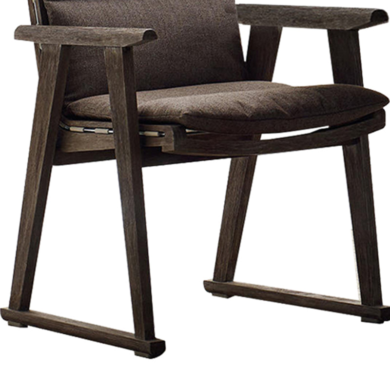 Contemporary Upholstered Dining Chairs Solid Wood Outdoors Dining Chairs