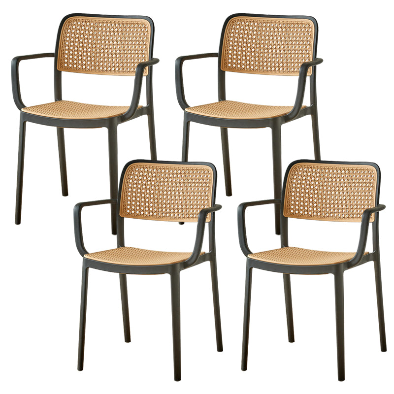 Tropical Outdoors Dining Chairs Open Back Outdoor Bistro Chairs