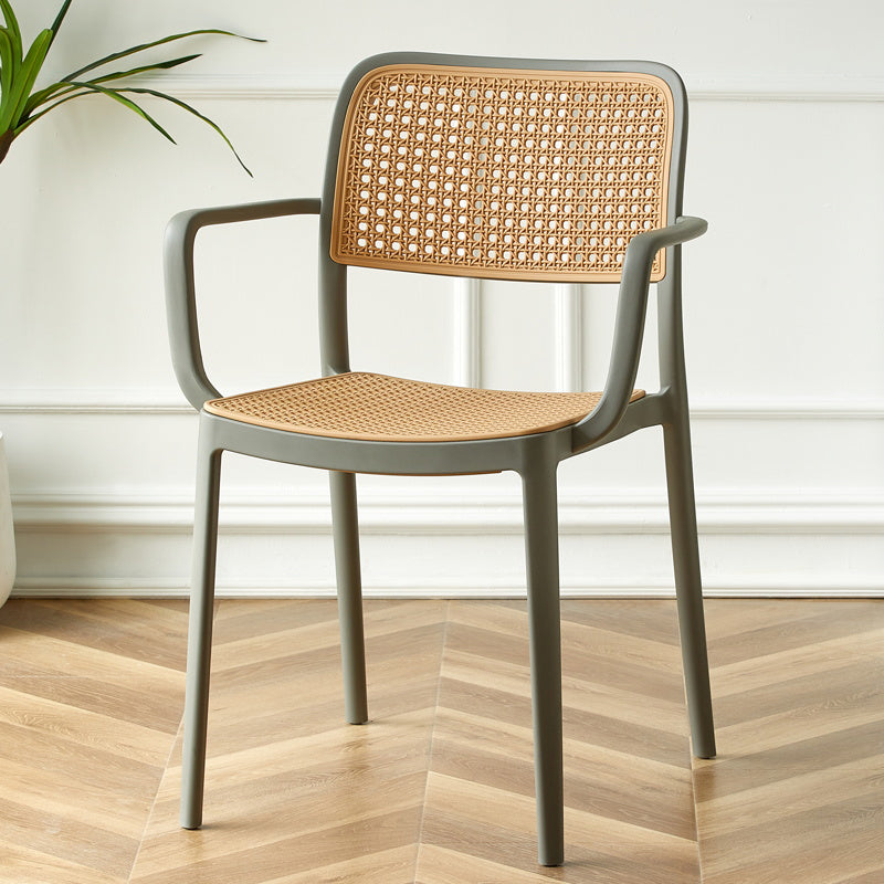 Tropical Outdoors Dining Chairs Open Back Outdoor Bistro Chairs