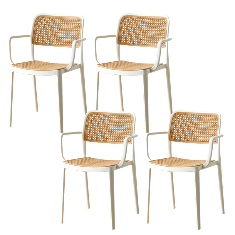 Tropical Outdoors Dining Chairs Open Back Outdoor Bistro Chairs