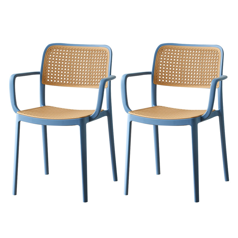 Tropical Outdoors Dining Chairs Open Back Outdoor Bistro Chairs