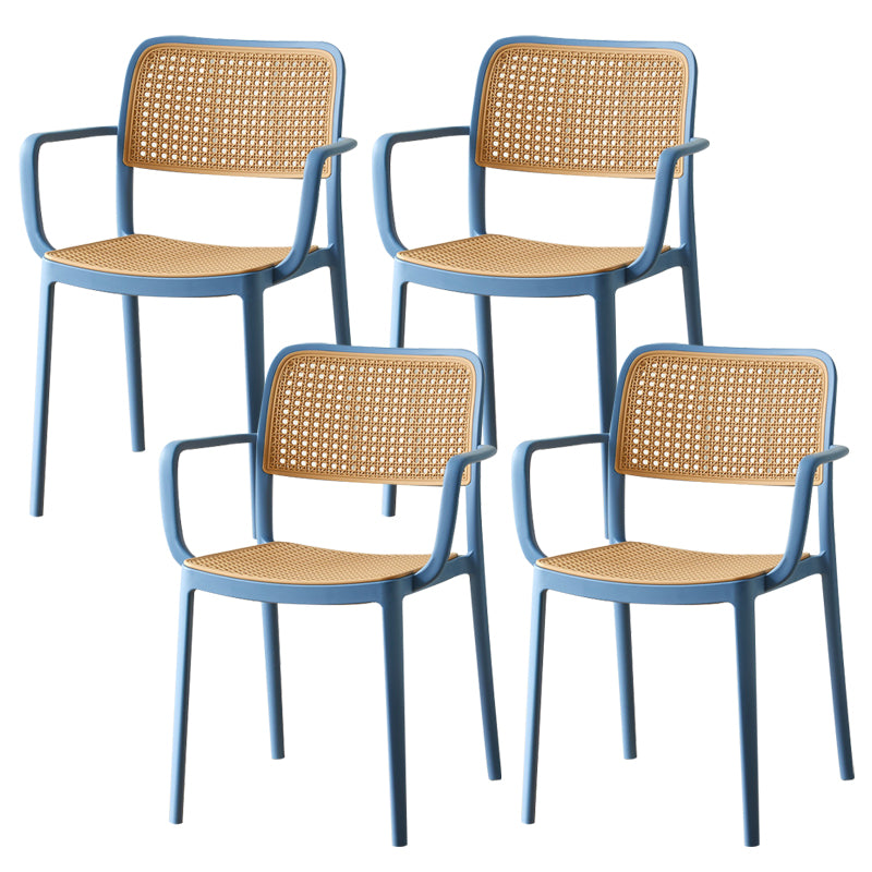 Tropical Outdoors Dining Chairs Open Back Outdoor Bistro Chairs