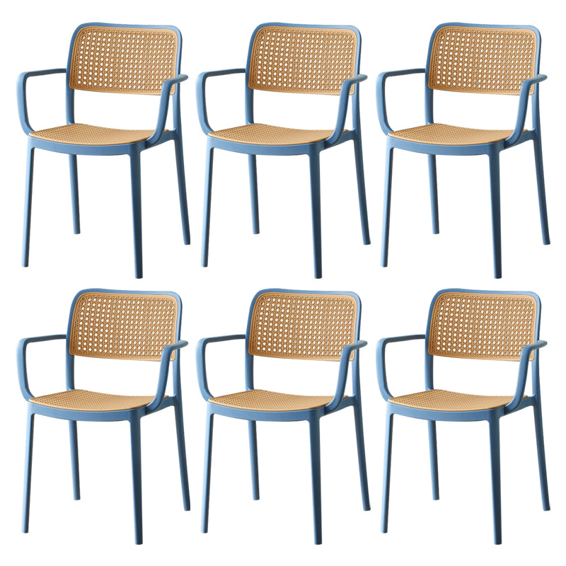 Tropical Outdoors Dining Chairs Open Back Outdoor Bistro Chairs