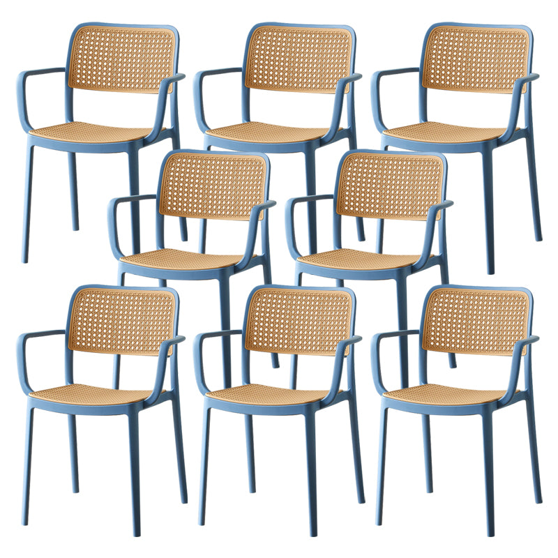 Tropical Outdoors Dining Chairs Open Back Outdoor Bistro Chairs