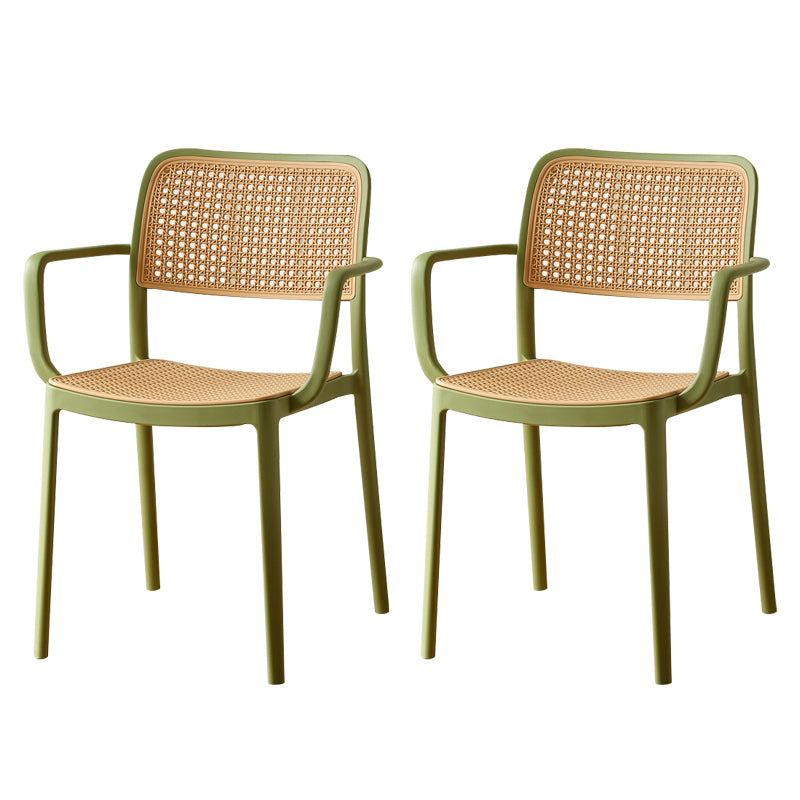 Tropical Outdoors Dining Chairs Open Back Outdoor Bistro Chairs