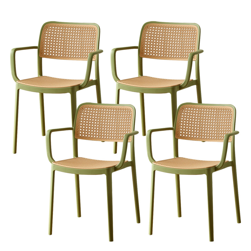 Tropical Outdoors Dining Chairs Open Back Outdoor Bistro Chairs