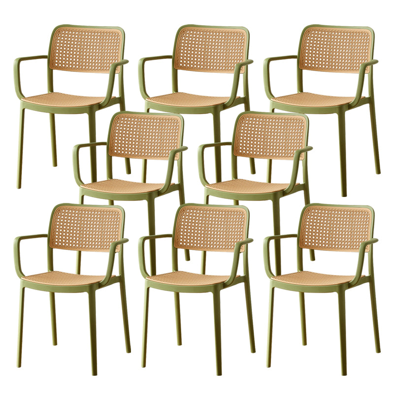 Tropical Outdoors Dining Chairs Open Back Outdoor Bistro Chairs