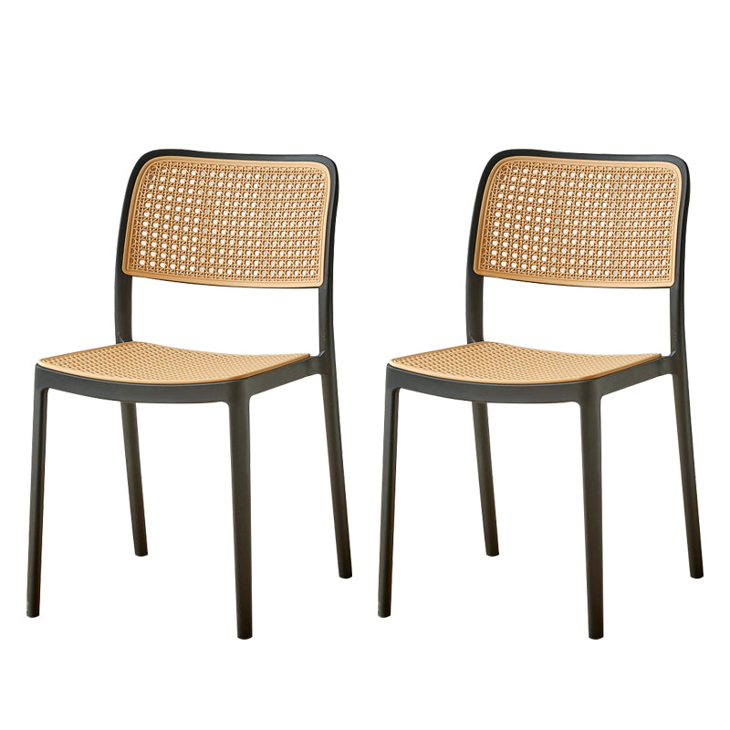 Tropical Outdoors Dining Chairs Open Back Outdoor Bistro Chairs