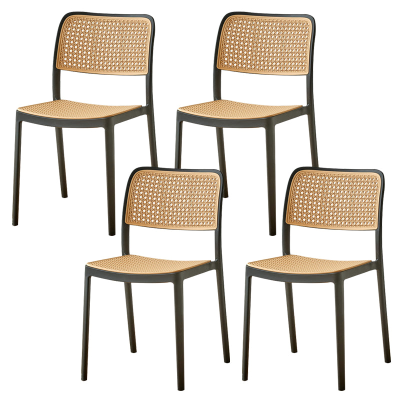 Tropical Outdoors Dining Chairs Open Back Outdoor Bistro Chairs