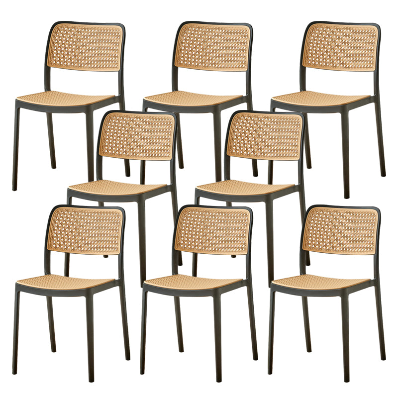 Tropical Outdoors Dining Chairs Open Back Outdoor Bistro Chairs