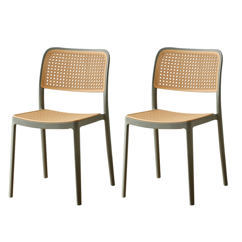 Tropical Outdoors Dining Chairs Open Back Outdoor Bistro Chairs