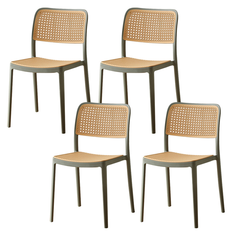Tropical Outdoors Dining Chairs Open Back Outdoor Bistro Chairs