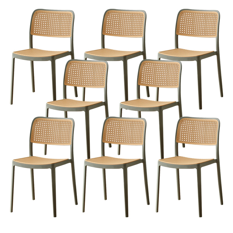 Tropical Outdoors Dining Chairs Open Back Outdoor Bistro Chairs