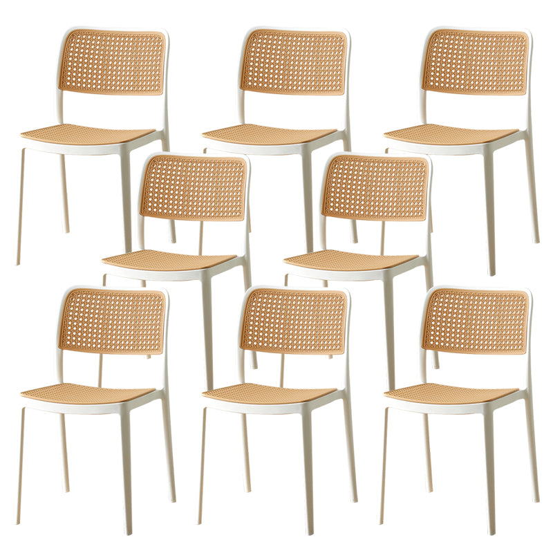 Tropical Outdoors Dining Chairs Open Back Outdoor Bistro Chairs