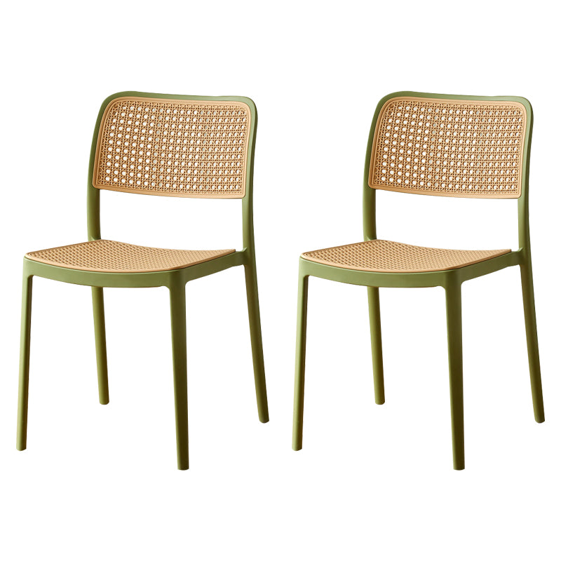 Tropical Outdoors Dining Chairs Open Back Outdoor Bistro Chairs