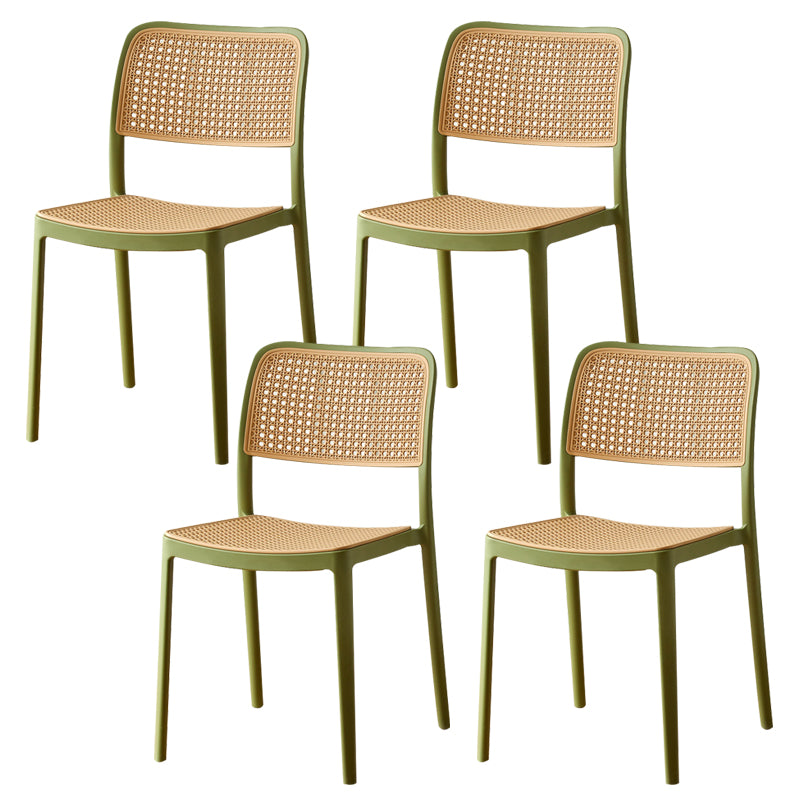 Tropical Outdoors Dining Chairs Open Back Outdoor Bistro Chairs
