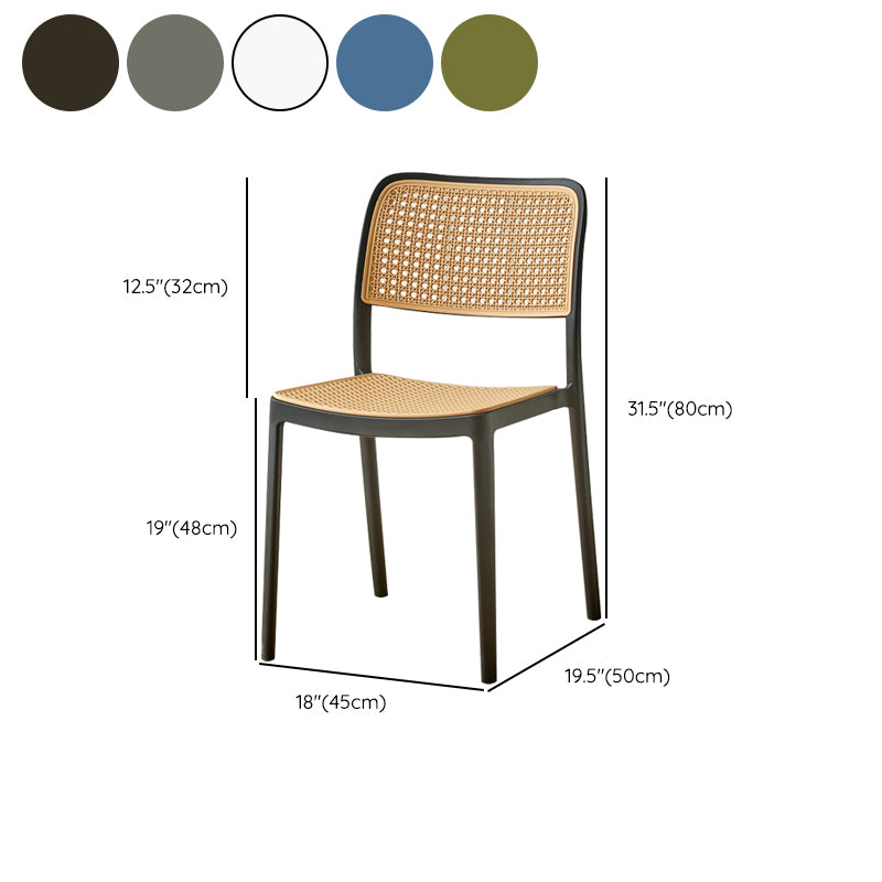 Tropical Outdoors Dining Chairs Open Back Outdoor Bistro Chairs