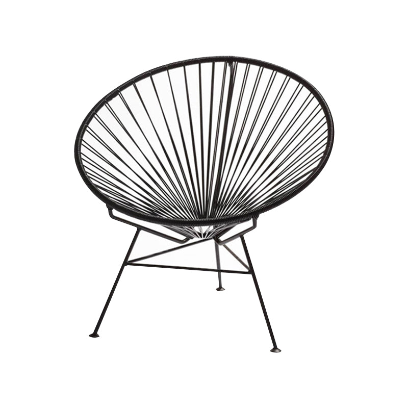 Tropical Faux Rattan Outdoor Chair with Arm UV Protective Outdoor Chair