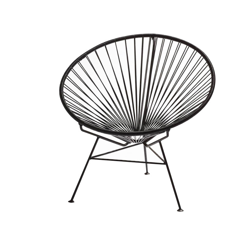 Tropical Faux Rattan Outdoor Chair with Arm UV Protective Outdoor Chair