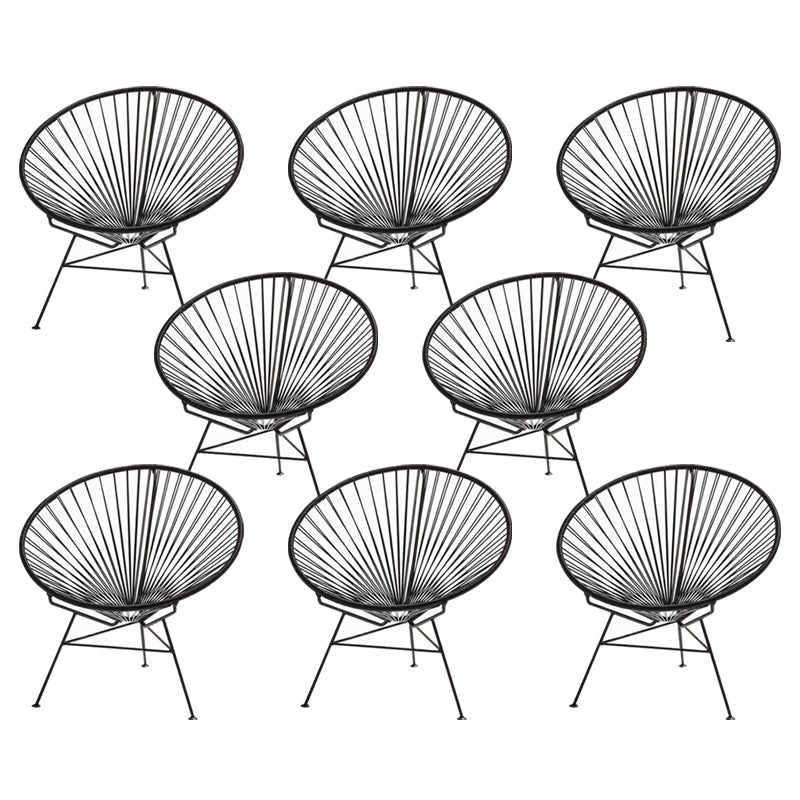 Tropical Faux Rattan Outdoor Chair with Arm UV Protective Outdoor Chair