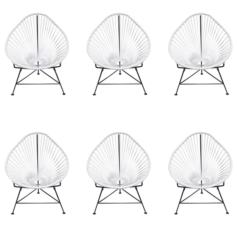 Tropical Faux Rattan Outdoor Chair with Arm UV Protective Outdoor Chair