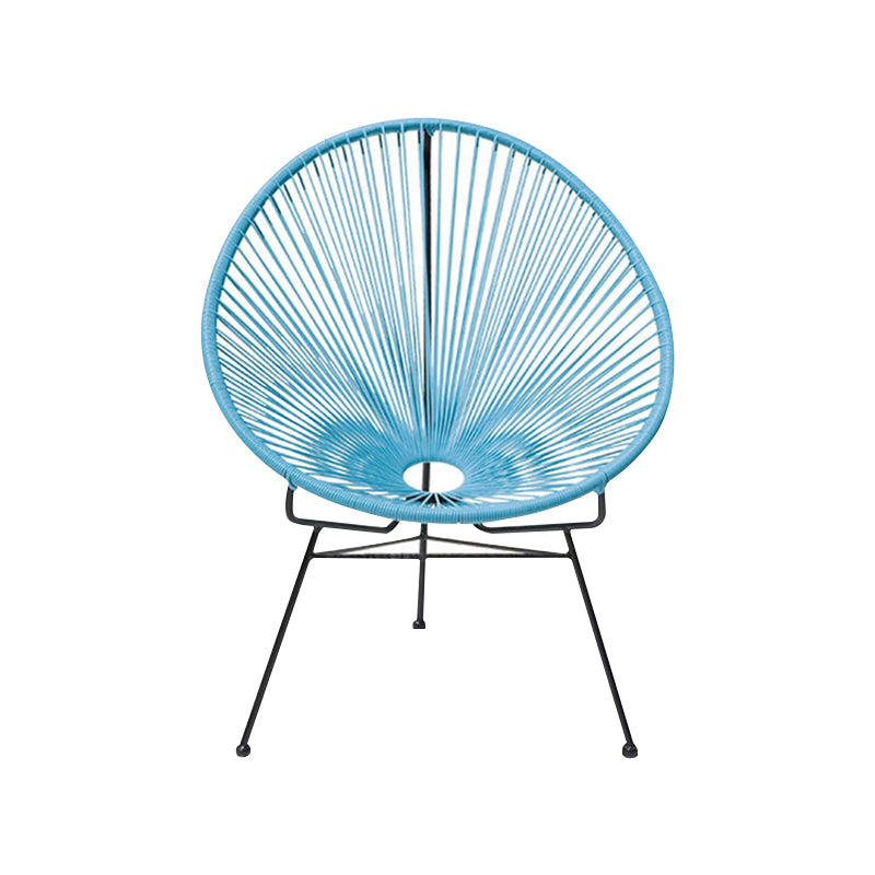 Tropical Faux Rattan Outdoor Chair with Arm UV Protective Outdoor Chair