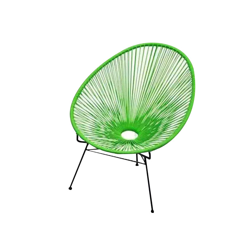 Tropical Faux Rattan Outdoor Chair with Arm UV Protective Outdoor Chair