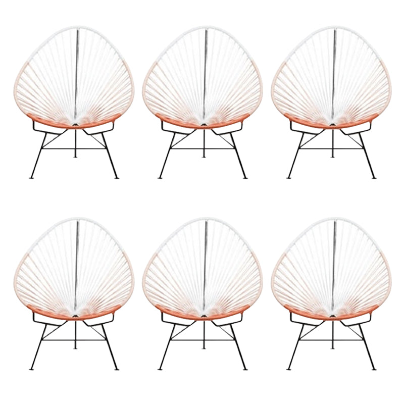 Tropical Faux Rattan Outdoor Chair with Arm UV Protective Outdoor Chair