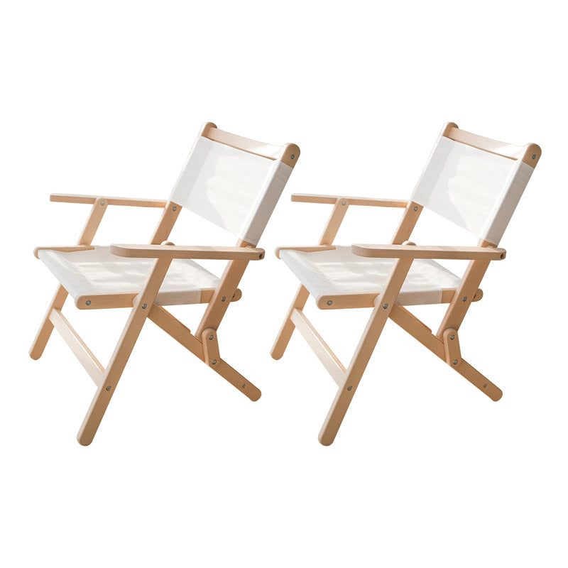 Solid Wood Modern Patio Arm Chair No Distressing Dining Armchair with Arm