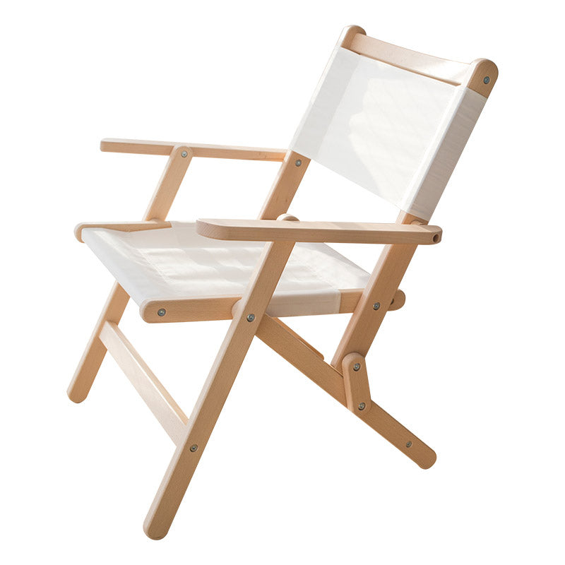 Solid Wood Modern Patio Arm Chair No Distressing Dining Armchair with Arm