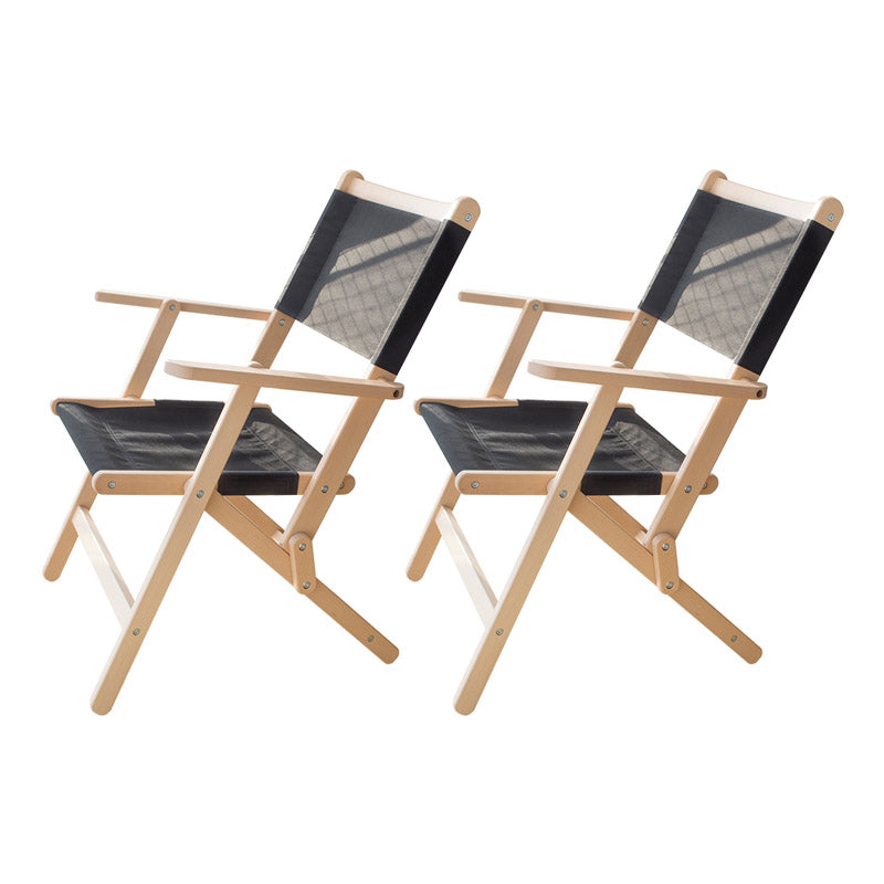 Solid Wood Modern Patio Arm Chair No Distressing Dining Armchair with Arm