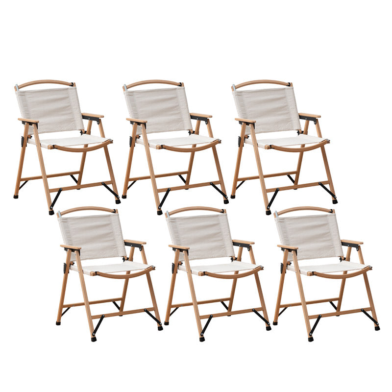 No Distressing Modern Patio Arm Chair Solid Wood Dining Armchair with Arm