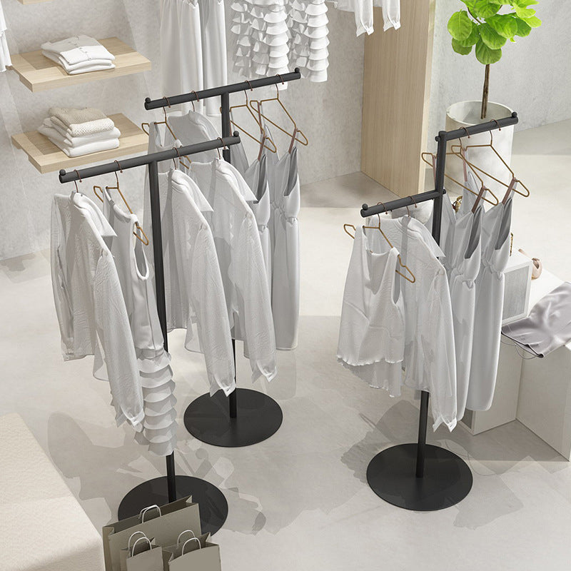 Luxurious Coat Hanger Round Bottom Free Standing Metal Coat Rack