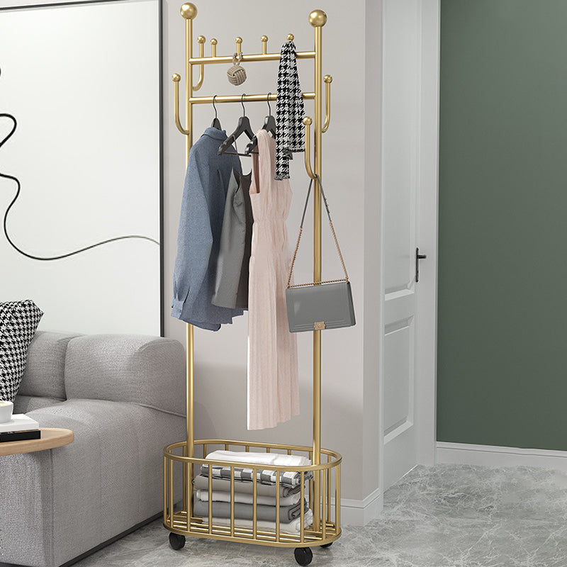 Free Standing Hall Stand Glam Metal Hall Stand with Coat Hook