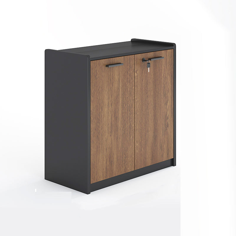 Contemporary File Cabinet Wooden Frame Key Lock File Cabinet for Office