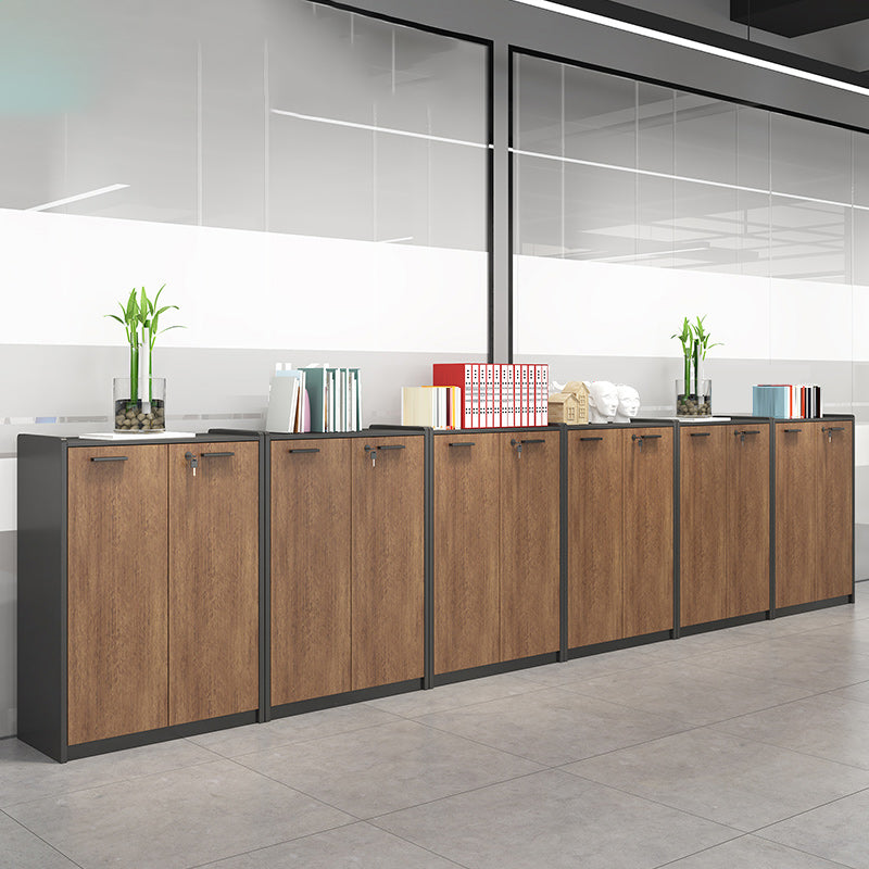 Contemporary File Cabinet Wooden Frame Key Lock File Cabinet for Office